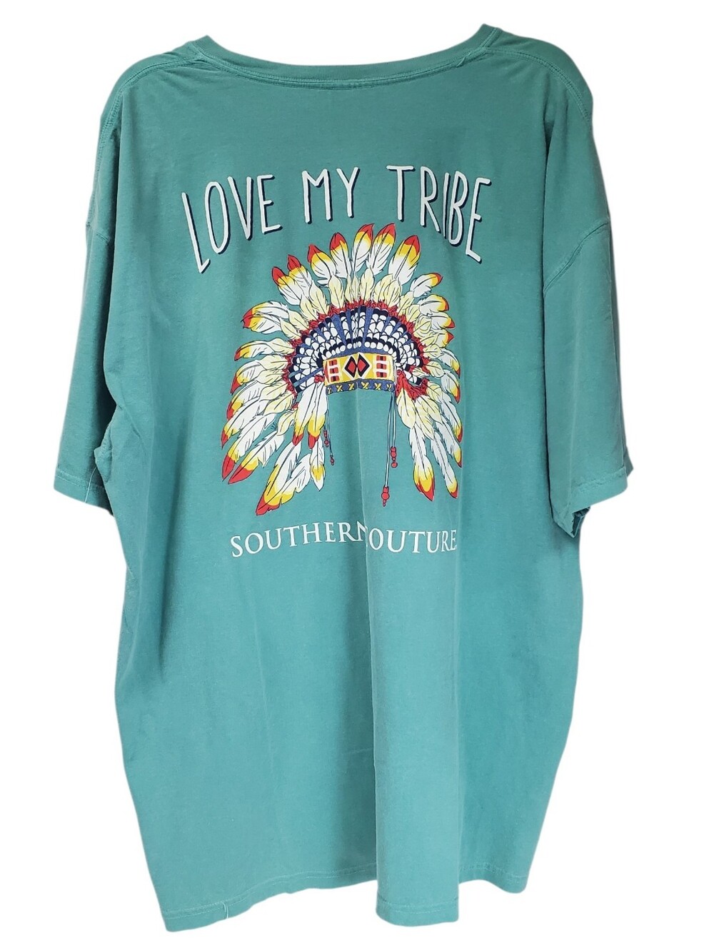 Indigenous Style Headdress Love My Trive Tee By Southern Couture XXL Hippie Boho
